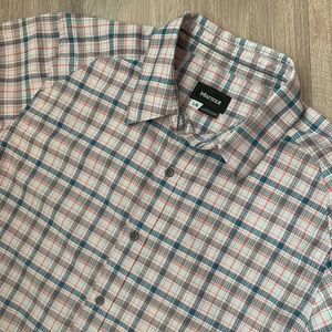 MARMOT Men’s Size‎ L Plaid Button Up Short Sleeve